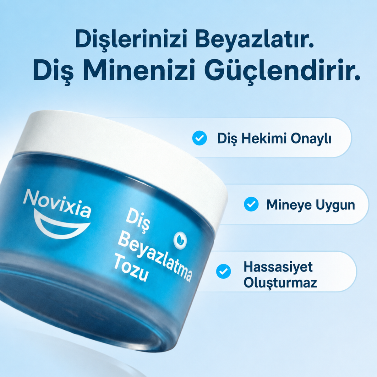 NOVIXIA™ Diş Beyazlatma Tozu