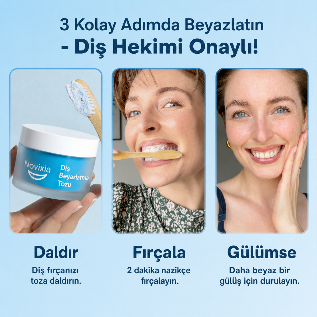 NOVIXIA™ Diş Beyazlatma Tozu